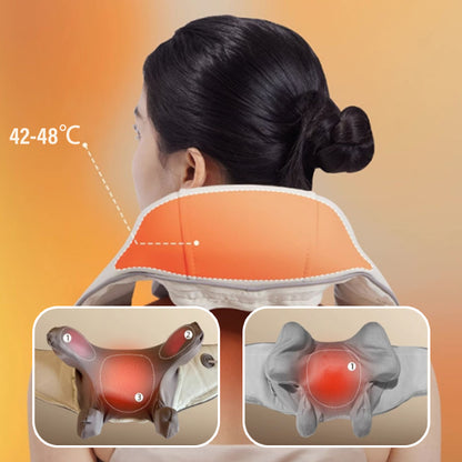 Relaxare Din Cap Până-n Picioare 😍 Aparat de Masaj Shiatsu pentru Gât, Spate și Picioare