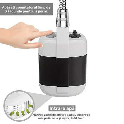 DUȘ PORTABIL REÎNCĂRCABIL – SPALĂ-TE ORIUNDE, FĂRĂ INSTALAȚIE! 🚿