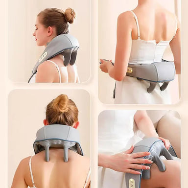 Relaxare Din Cap Până-n Picioare 😍 Aparat de Masaj Shiatsu pentru Gât, Spate și Picioare