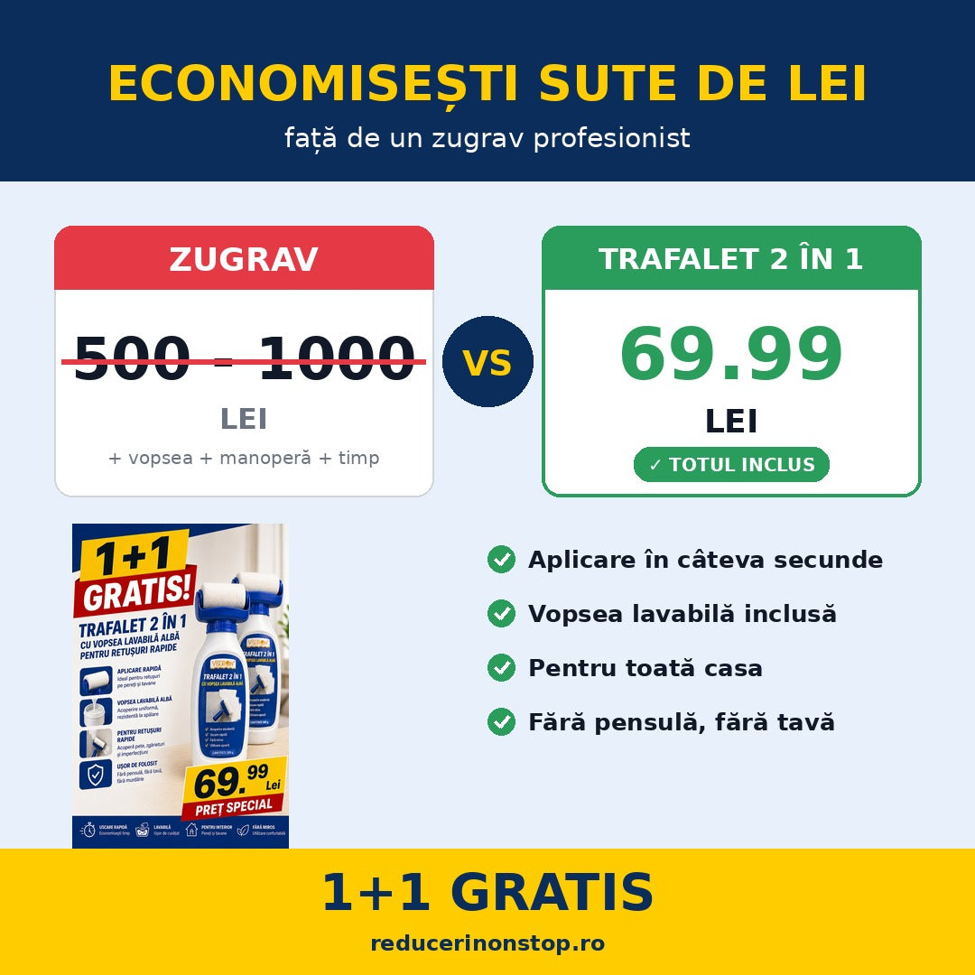 💪 Economisești sute de lei față de un zugrav
