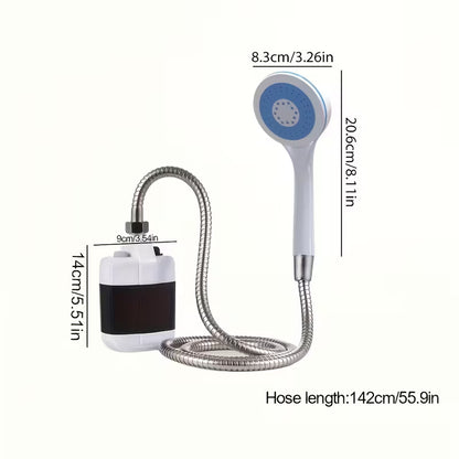 DUȘ PORTABIL REÎNCĂRCABIL – SPALĂ-TE ORIUNDE, FĂRĂ INSTALAȚIE! 🚿