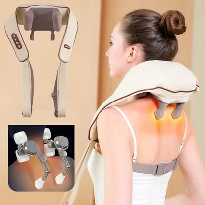 Relaxare Din Cap Până-n Picioare 😍 Aparat de Masaj Shiatsu pentru Gât, Spate și Picioare