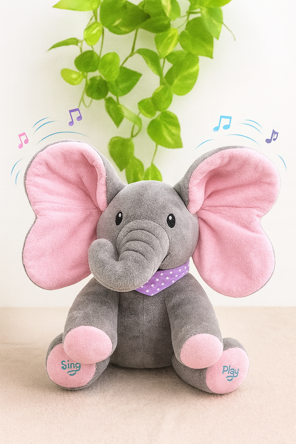 JUCARIE INTERACTIVA ELEFANT CUCU BAU - CANTA SI MISCA URECHILE