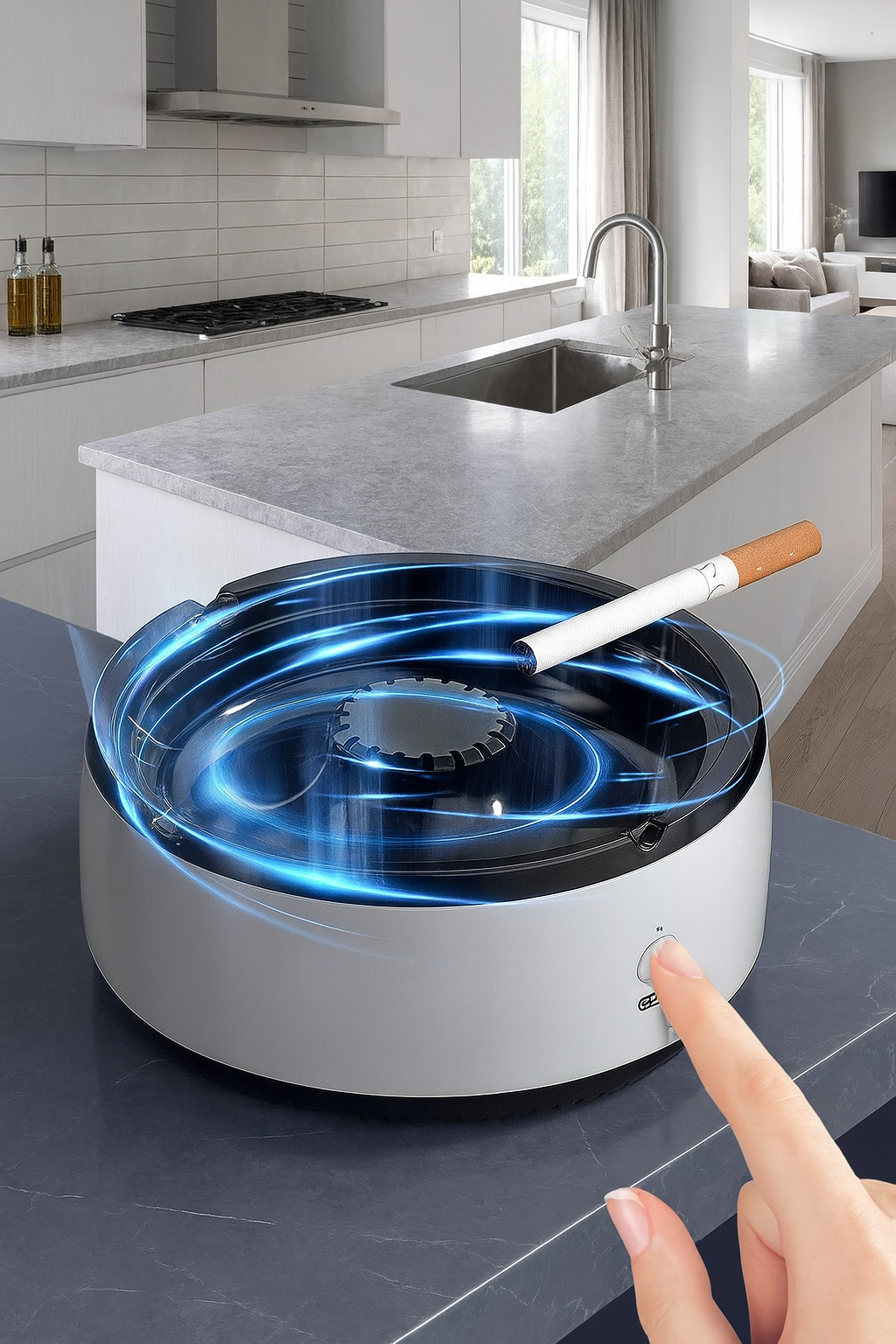 1+1 GRATIS - Scrumieră Inteligentă Anti-Fum — Spune Adio Fumului și Mirosurilor Neplăcute