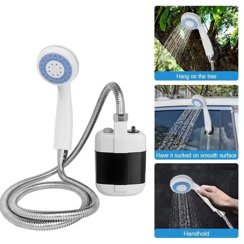 DUȘ PORTABIL REÎNCĂRCABIL – SPALĂ-TE ORIUNDE, FĂRĂ INSTALAȚIE! 🚿