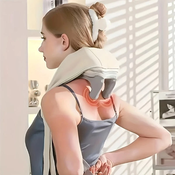 Relaxare Din Cap Până-n Picioare 😍 Aparat de Masaj Shiatsu pentru Gât, Spate și Picioare