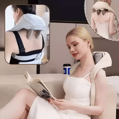 Relaxare Din Cap Până-n Picioare 😍 Aparat de Masaj Shiatsu pentru Gât, Spate și Picioare