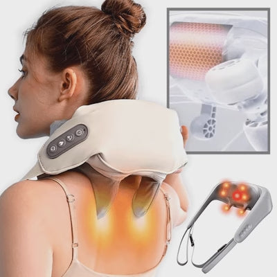 Relaxare Din Cap Până-n Picioare 😍 Aparat de Masaj Shiatsu pentru Gât, Spate și Picioare